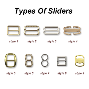 Không có Crom và Niken thiết kế mới của phụ kiện đồ lót áo ngực kim loại có thể điều chỉnh thanh trượt vượt qua thử nghiệm phun muối - Product Image 5