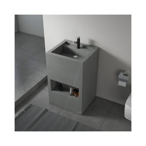 <span class=keywords><strong>Lavabo</strong></span> integrado impermeable fácil de limpiar con acabado elegante de piedra sinterizada - Product Image 5