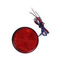 Feux arrière ronds 12V pour moto/feux de signalisation/feux réflecteurs LED pour VTT/feux de gabarit latéraux pour camion 24SMD Accessoires