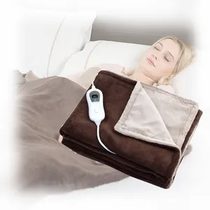 220V、160*120CM、100% Polyester Adjustable Temperature Control Electric Heating Quilt BlanketためBody King Size