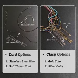 2025 bijoux de mode à la mode à la main <span class=keywords><strong>color</strong></span>é Boho tour de cou chaîne pierres précieuses cristal pierre naturelle perle collier pour femmes fille cadeau - Product Image 5