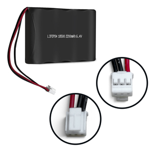 Batterie de remplacement d'éclairage d'urgence LiFePO4 JINTION 6.4V 2200mAh pour Streamer YHBL-2-2.2 Thorn 59011337 Prise JST - Product Image 3