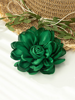 Patchs brodés 3D en fleurs non tissés de style coréen colorés, faits à la main avec des strass en résine, adaptés aux chapeaux