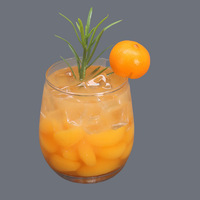 Modèle de boisson simulée personnalisé en plastique, artisanat Art Déco fait main, pour présentation en bar à cocktails, jus, ou salon de thé, idéal pour anniversaire