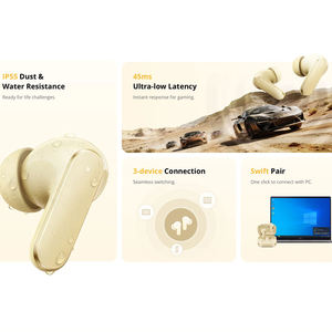 หูฟังแบบอินเอียร์ของ realme Air8 IPX5เอียร์บัดแบบกันน้ำพร้อมไฟ LED แสดงสถานะสำหรับเสียงระดับ Hi-Fi 5.4 lhdc - Product Image 6