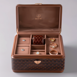 Các Nhà Sản Xuất Bán Buôn Vòng Đeo Tay Vòng Cổ Nhẫn Trang Sức Hộp Quà Tặng Vuông Bangles Lưu Trữ Trang Trí PU Da Hộp Đồ Trang Sức - Product Image 2