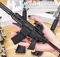 Металлическая модель автомата M4A1 (1:205) с функцией выброса гильз, нестреляющая, для демонстрации, производство Китай