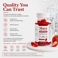 Gummies Adaptogènes de Maca Gélatinisé Noir, Rouge et Jaune à Base de Racine de Cuiqi