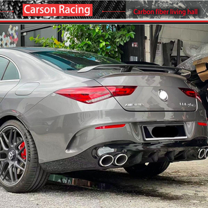 2020 + 벤츠 클라 W118 Cla45 젖은 탄소 섬유 PK 스타일 테일 스포일러 클라 260 탄소 섬유 단조 스포일러와 호환 자동차 - Product Image 2