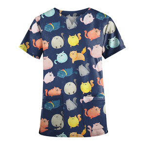 Unisex Medical Surgical Pharmacy Nurse Uniform Scrub Sets <strong>St</strong> <strong>Patricks</strong> <strong>Day</strong> Uniform Womens Scrubs <strong>Tops</strong> - Product Image 1