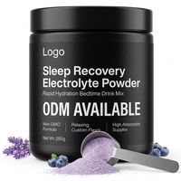 Poudre d'électrolytes non-OGM à absorption rapide pour adultes, mélange de boisson relaxante pour le sommeil, saveur personnalisée ODM, hydratation rapide, récupération du sommeil