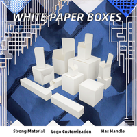 Paquete de 200 Cajas de Regalo Plegables de Cartón con Cierre Magnético y Esponja, Tipo Carpeta, para Papel Tisú, Color Blanco, 350g, MOQ Bajo