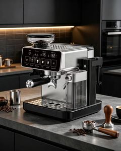 Nueva Cafetera Espresso Doméstica de Alta Calidad con Molinillo de Granos Integrado, Ideal para Beber en Casa, Modelo BC301CB, Totalmente Automática - Product Image 6