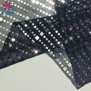 100% su misura <span class=keywords><strong>in</strong></span> poliestere gemma Glitter argento placcato tessuto lucido Tulle maglia tessuto ordito maglia scena gonna da festa <span class=keywords><strong>abbigliamento</strong></span> - Product Image 6