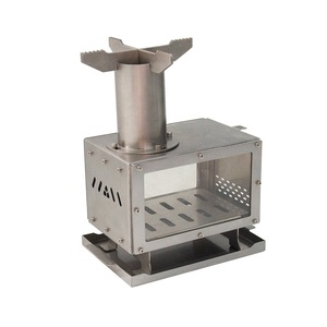 Poêle à <span class=keywords><strong>bois</strong></span> moderne de haute qualité pour l'extérieur, <span class=keywords><strong>plaque</strong></span> de cuisson en acier inoxydable 304, pieds pliables, fenêtre en verre résistant aux hautes températures - Product Image 1