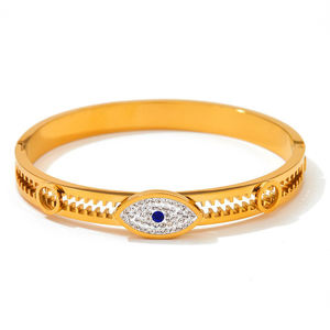 ต่างหูห่วงสแตนเลสแฟชั่นราคาส่งถูก ชุบทอง สร้อยคอจี้หลายชั้น เครื่องประดับผู้หญิง - Product Image 5