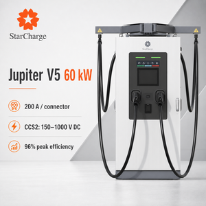 เครื่องชาร์จรถยนต์ไฟฟ้า Jupiter V5 ประสิทธิภาพสูง 96% กำลังไฟ 120 กิโลวัตต์ ยี่ห้อ Starcharge แบบสองพอร์ต พร้อมเต้ารับ AC - Product Image 1
