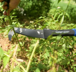 Hache-brosse de 20,5 pouces avec manche en fibre de verre, faucille de jardin, hache à pointe de billard, crochet à brosse - Product Image 4