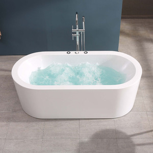 Baignoire autoportante en acrylique <span class=keywords><strong>avec</strong></span> fonction spa, hydromassage et jets à bulles d'air, pour usage intérieur moderne, fonction <span class=keywords><strong>jacuzzi</strong></span> - Product Image 6