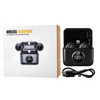 Microphone Lavalier Sans Fil Haute Qualité SX81 2.4G avec Récepteur 2-en-1 Type-C pour Enregistrement en Direct et Utilisation en Conférence