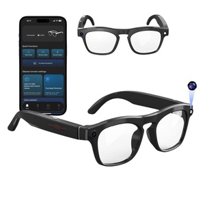 GV3 Smart <b>Glasses</b> 8MP <b>Camera</b> Black Photochromic Lenses App Control Audio Real Time Translation - Product Image 1