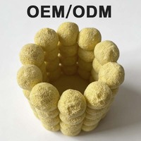 Boules de céramique jaunes OEM pour filtre d'aquarium, média filtrant poreux, bio-boules pour filtration de bassin et aquarium