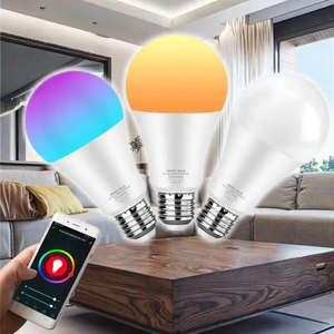Ampoule LED intelligente Tuya RGB + CCT A60 E27 E26 B22 10W, contrôle par application, dimmable, multicolore, lumière blanche - Product Image 6