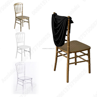 ANNIELU OEM Housse de dossier de chaise en polyester réutilisable, lavable et écologique pour mariages, banquets, événements hôteliers