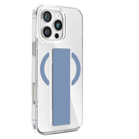 Support magnétique transparent antichoc en TPU+PC de 3,2 mm d'épaisseur avec aimants de 3500 Gauss, design animal, protection intégrale à 360°