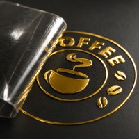 Autocollants Vinyles Personnalisés Imprimés Métallisés 3D Imperméables UV pour DTF, Durables, MOQ 100 Pièces, Transfert de Logo, Étiquettes d'Emballage de Jus