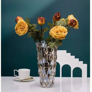 Promozionale fiore vaso glassato colorato in vetro tavolo vaso per <span class=keywords><strong>la</strong></span> decorazione matrimoni partito - Product Image 5