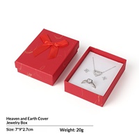 Boîte à bijoux avec couvercle nœud papillon pour bagues, pendentifs, bracelets, boucles d'oreilles, accessoires, boîte cadeau de bijoux tendance, boîtes à bijoux en papier personnalisées