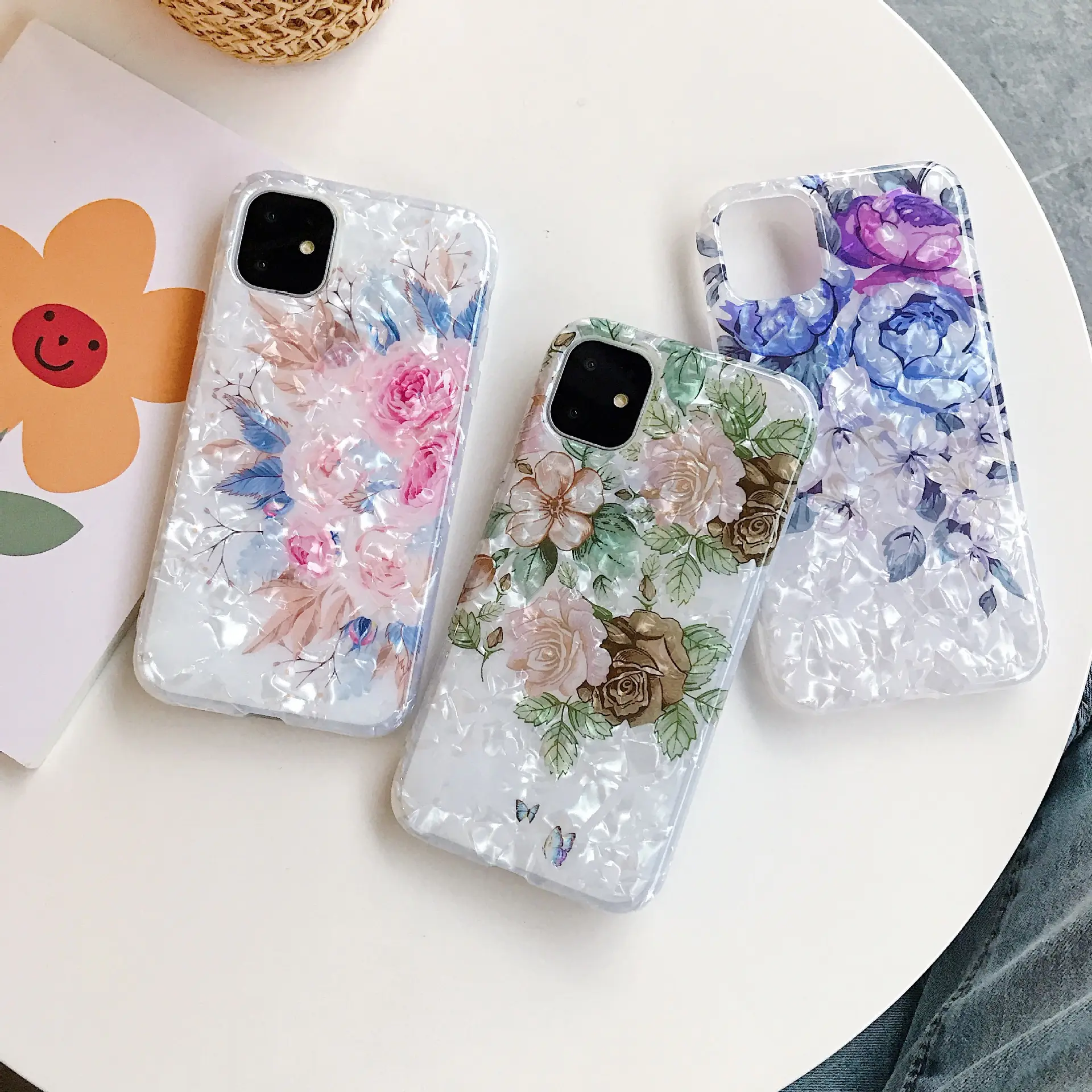 Wholesale custom logo IMD sublimation printing case luxury shell sunflower design phone cover for iPhone 14