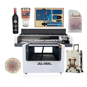 Jucolor Newest 2-8 Ricoh Print Heads Acrylic Wood Varnish Flatbed Inkjet A1+ UV Printer