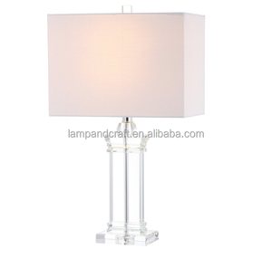 Lámpara de Mesa Cuadrada de Cristal para Decoración del Hogar, para Vestíbulo de Hotel, Habitación de Huéspedes, Sala de Estar, Dormitorio - Product Image 1
