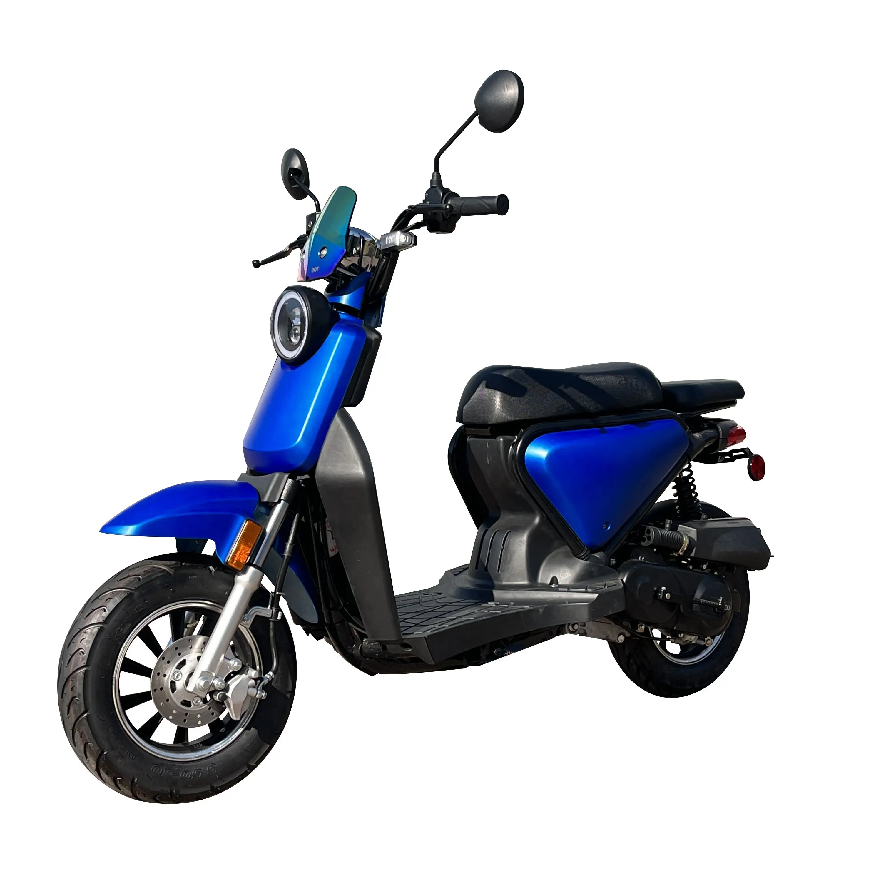 Nieuwe Ontwerp Hoge Kwaliteit 50cc Benzine Bromfiets 4 Takt Motorfiets Volwassen Benzine Motor Scooter