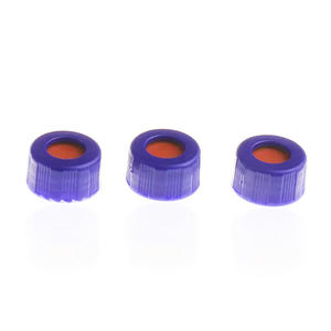 2mL 9-425 kromatografi Hplc flakon için mavi nervürlü vidalı PP kapak ve <span class=keywords><strong>Septa</strong></span> - Product Image 2