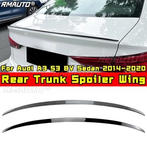 สปอยเลอร์หลัง สำหรับ Audi A3 S3 8V Sedan ปี 2014-2020 ปีกหลัง สปอยเลอร์ฝากระโปรงท้าย อุปกรณ์ตกแต่งรถยนต์ - Product Image 2