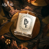 Nouvelles bougies en verre à la cire de soja parfumées, style populaire, mystérieuses, de luxe, avec étiquette privée personnalisée, pots blancs pour usage quotidien, logo personnalisé
