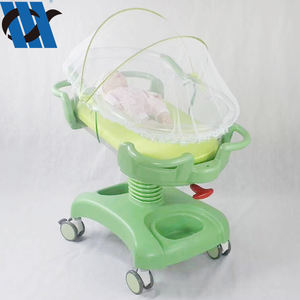 ABS пластик Портативная Складная новая детская кроватка газовая пружина Регулируемая Больничная детская кроватка - Product Image 5