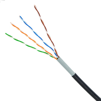 Cable de red UTP CCA 24awg CAT5 e Cat 5e CAT5e exterior doble chaqueta UTP cat.5e LAN cable 305m caja