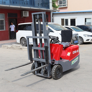 1 טון כל שטח telehandler מיני 3 גלגל חשמלי מלגזה - Product Image 2