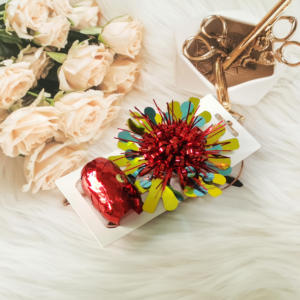 Cinta y lazo de Navidad de plástico PET Floral hecho a mano, lazo de estrella de nuevo estilo con hojas <span class=keywords><strong>para</strong></span> lazos de regalo <span class=keywords><strong>para</strong></span> regalos de vacaciones - Product Image 2