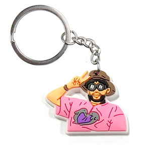 Llavero Personalizado de PVC Suave con Personaje de Dibujos Animados de Bad Bunny, Anillo para Llaves, Souvenir del <span class=keywords><strong>Cantante</strong></span> de Reggaeton, Regalo - Product Image 1