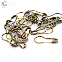 Épingles de sécurité en acier plaqué en forme de poire, fabriquées en Chine - Accessoires vestimentaires haute ténacité avec étiquette suspendue en forme de gourde