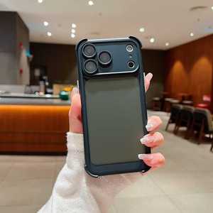 Custodia <span class=keywords><strong>Trasparente</strong></span> a Forma di Airbag Abbinata al Colore per <span class=keywords><strong>iPhone</strong></span> 17/16, Completamente Chiusa, <span class=keywords><strong>Trasparente</strong></span> per <span class=keywords><strong>13</strong></span> Pro Max e 14 con Bordi Rialzati - Product Image 5