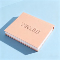 Boîte de palette d'ombres à paupières en papier personnalisée avec miroir et aimant, rechargeable, coffret cadeau, logo personnalisé, emballage cosmétique à 4 trous, boîtes cadeaux