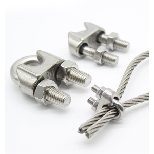 Rigging Hardware Wire Rope <strong>Clamp</strong> Din741 Lifting Stainless Steel U Bolt Saddle Fastener Wire Rope <strong>Clips</strong> <strong>Clamp</strong>