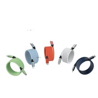 1M/1.5M/2M Type-c Charge rapide rétractable USB C câble magnétique 5A cuivre pur PD 60w/100w pour téléphone portable données veste en nylon
