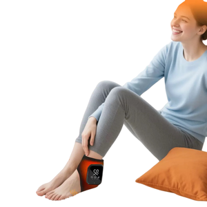 Vibration des pieds masseur chauffant compresse chaude <span class=keywords><strong>sans</strong></span> <span class=keywords><strong>fil</strong></span> soulager la douleur à la cheville fasciite protection articulaire cheville os semelle du pied - Product Image 1